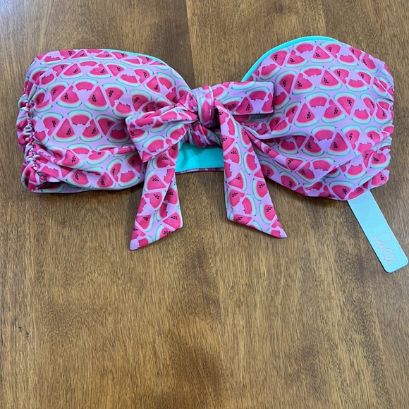 Lolli watermelon bandeau bikini top - Picture 3 of 9